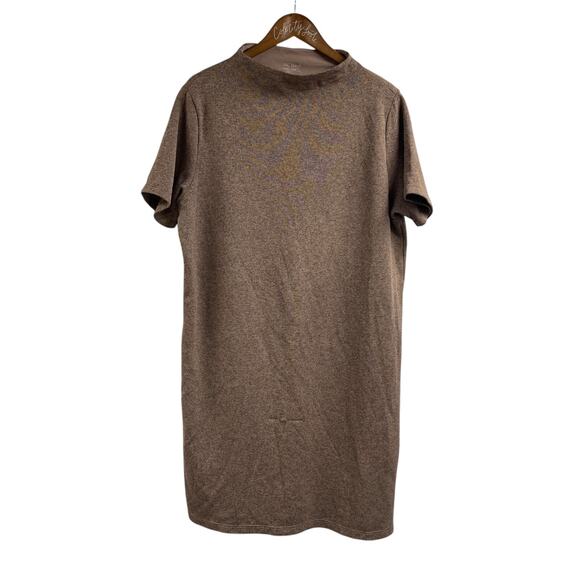 ARC'TERYX Laina Dress Brown XL Short Sleeve Mock Neck Pullover - Picture 1 of 10